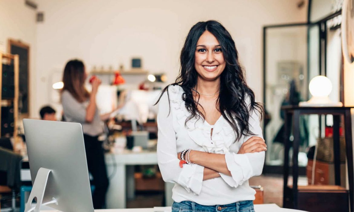 business owner smiling